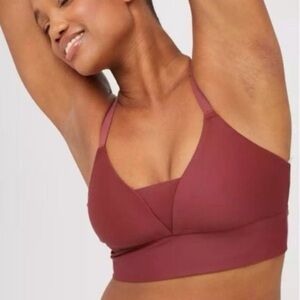 Aerie Women’s Deep Red Sports Bra Size L